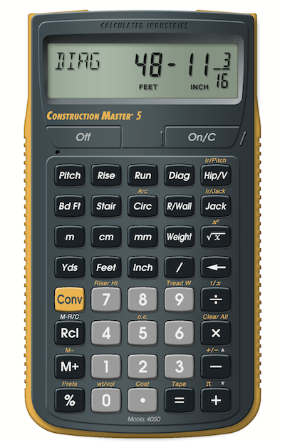 Calculated Industries Construction Master 5 calculator