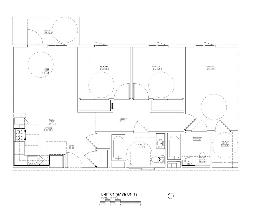 Floor plan for the Carson Aerts Colony, a 2020 BALA winner