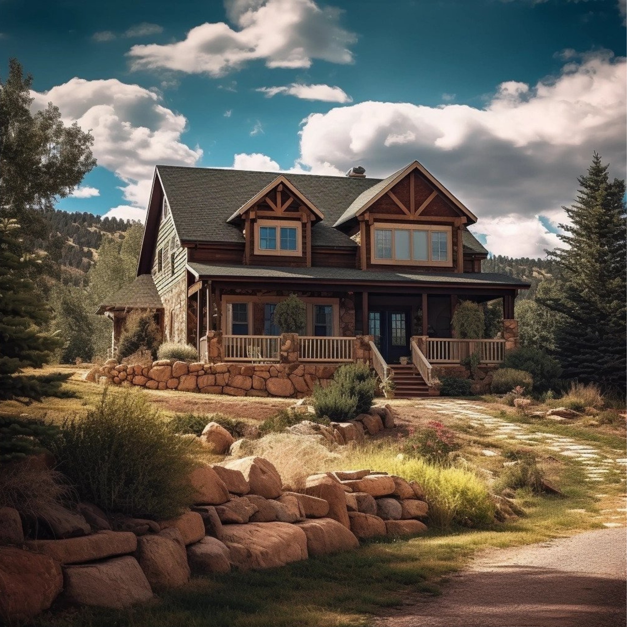 AI generated typical home in Colorado