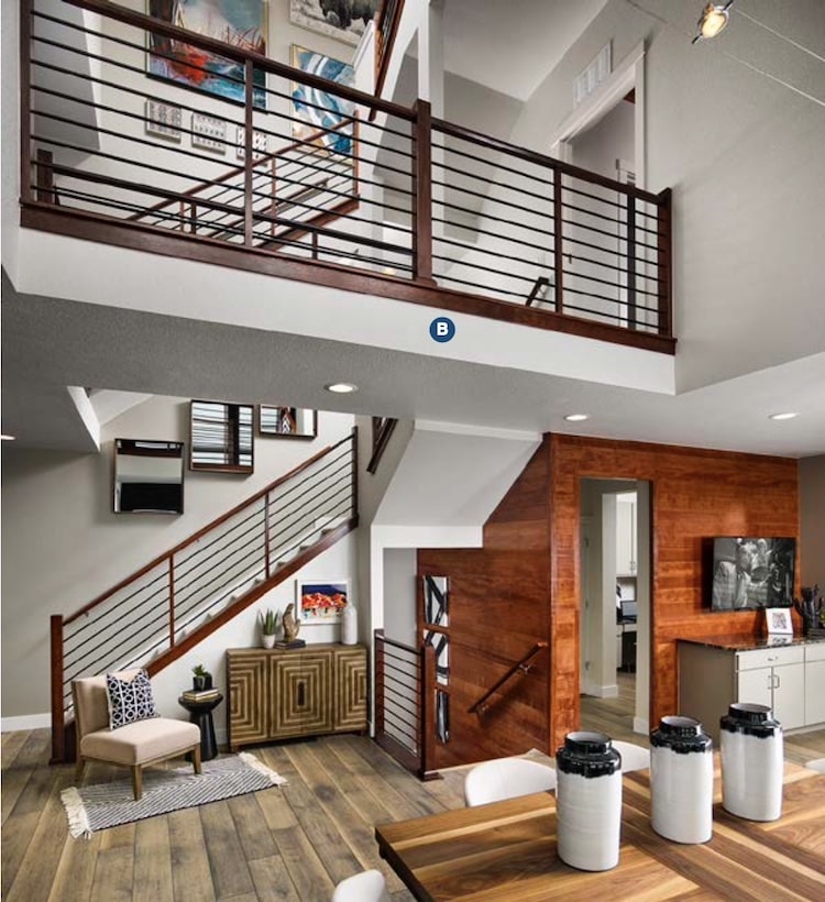 DTJ Design Stasis Townhomes, open stair