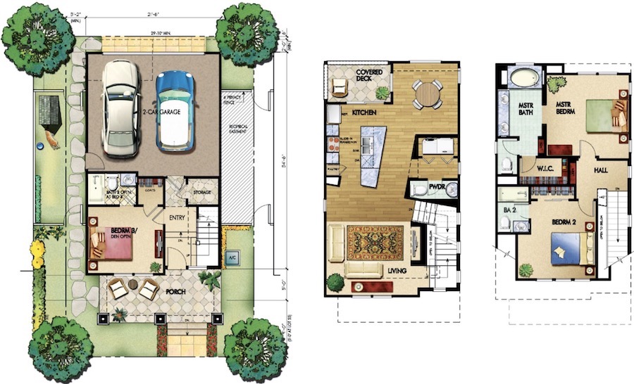 Home plan for the Classics at Station 361 designed by the Dahlin Group