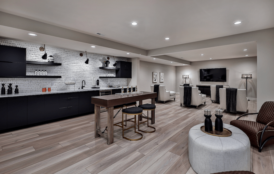 The basement in Dahlin Architecture | Planning | Interiors' luxury production home Ventura