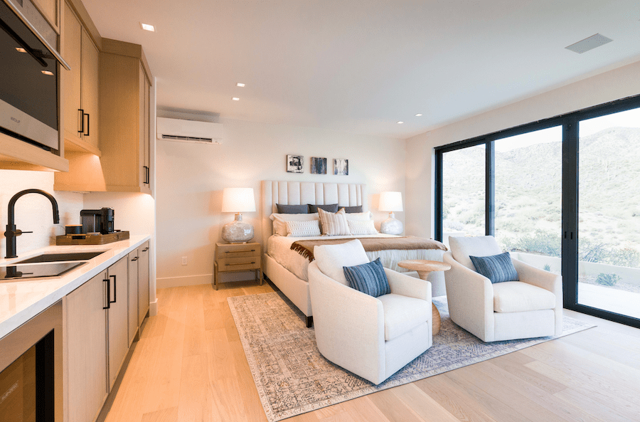 The interior of the Desert Comfort Idea Home's casita 