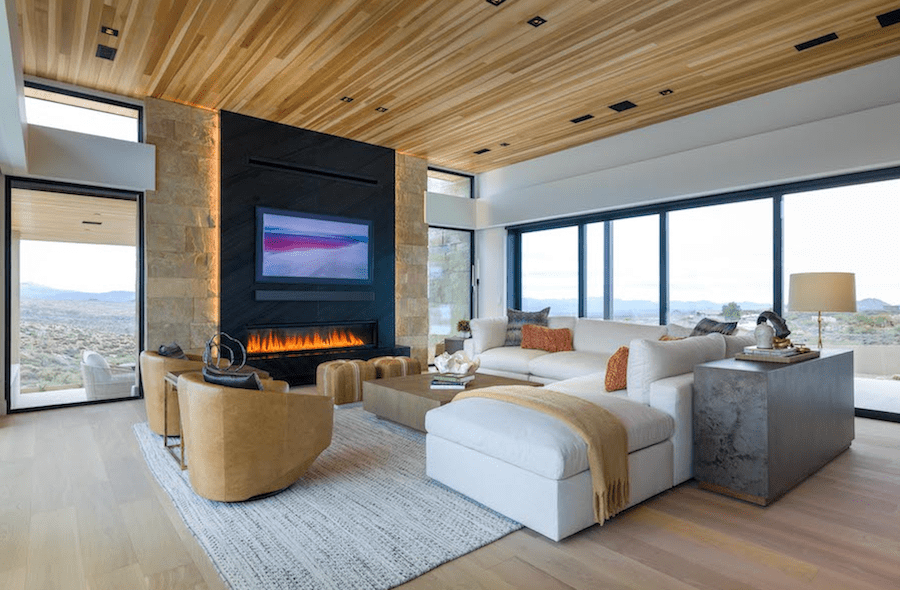 The Desert Comfort Idea Home's living room