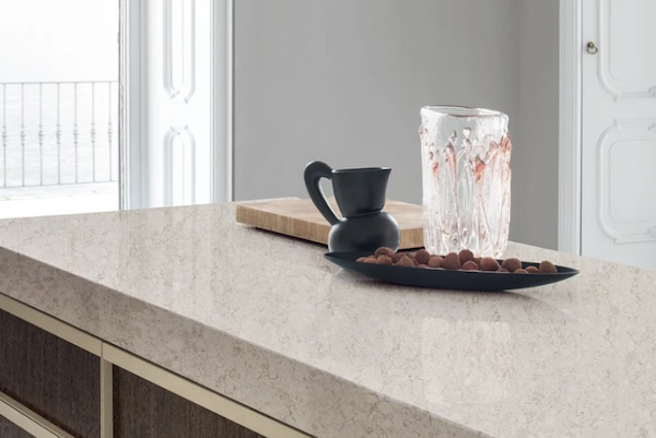 DuPont Surfaces' Zodiaq quartz used for kitchen counter