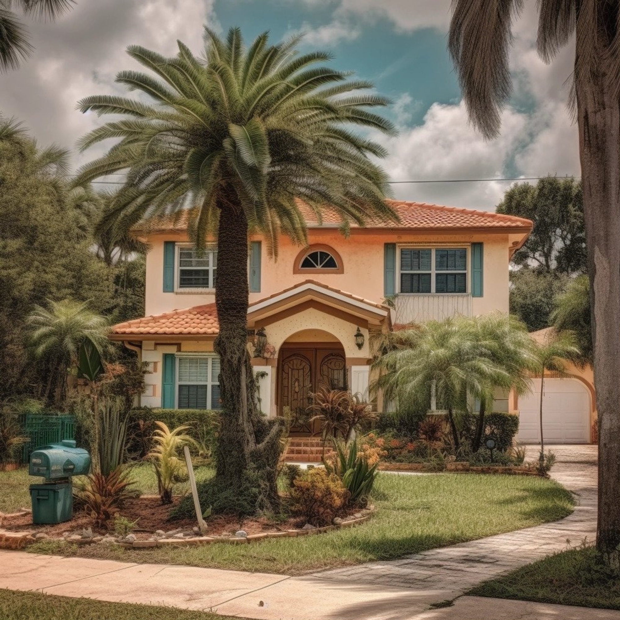 AI generated typical home in Florida
