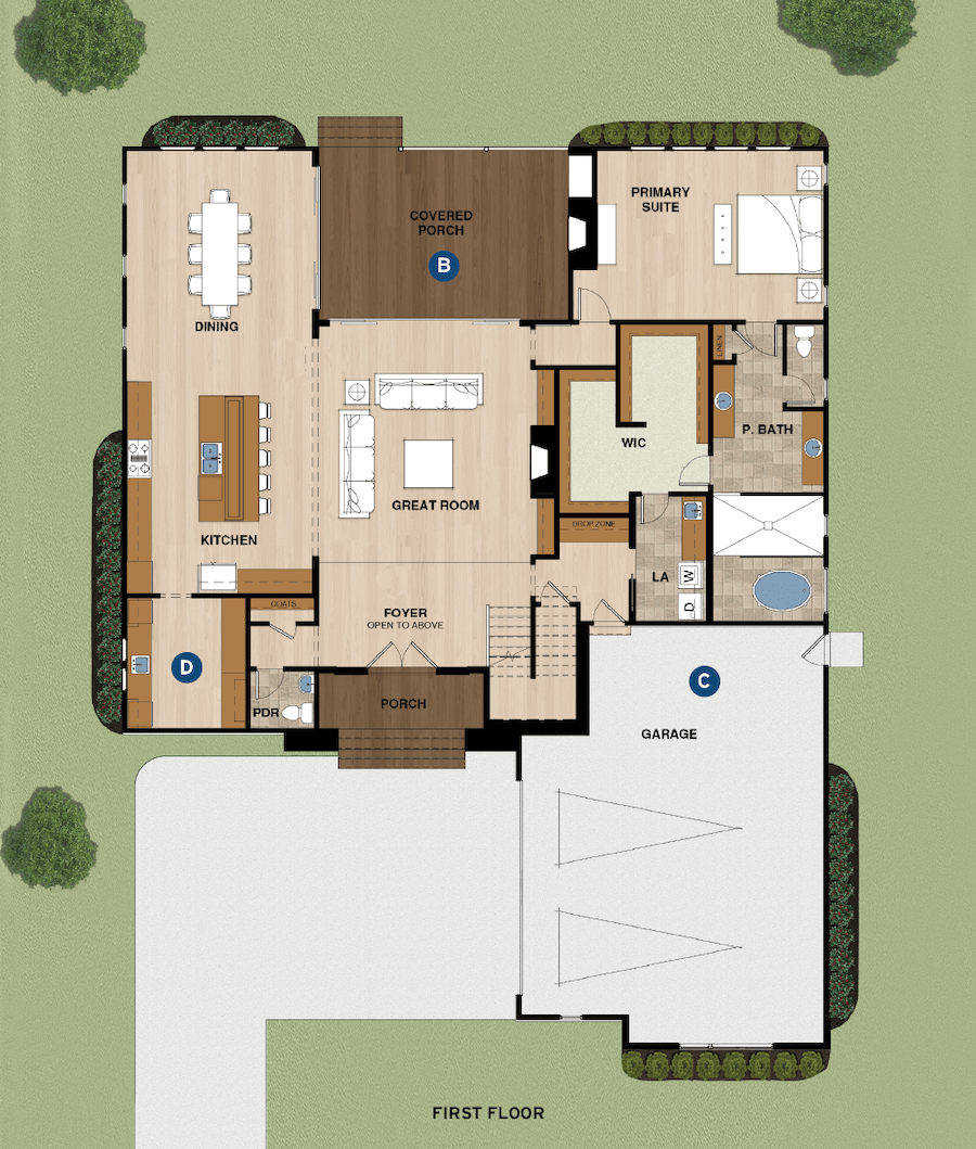 GMD Design Group floor plan for The Northwood