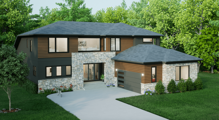 GMD Design Group front elevation for The Northwood
