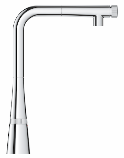 Grohe's Ladylux L2 kitchen faucet is sleek and minimalist with no levers or handles