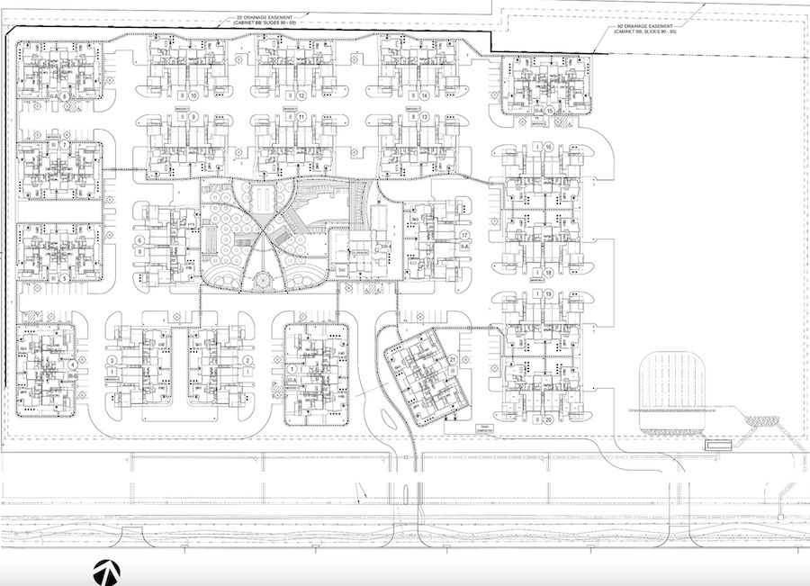 Hermosa Village multifamily rental development site plan
