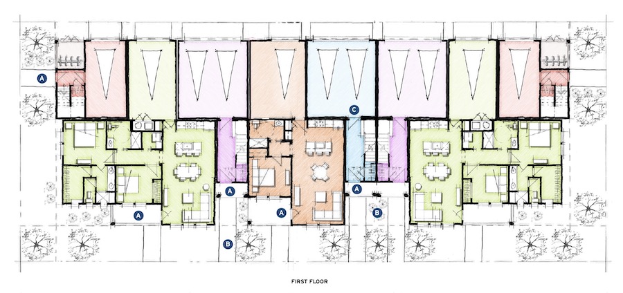 DTJ Design's Rendezvous Condos first floor plan