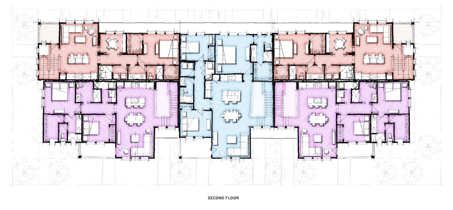 DTJ Design's Rendezvous Condos second floor plan