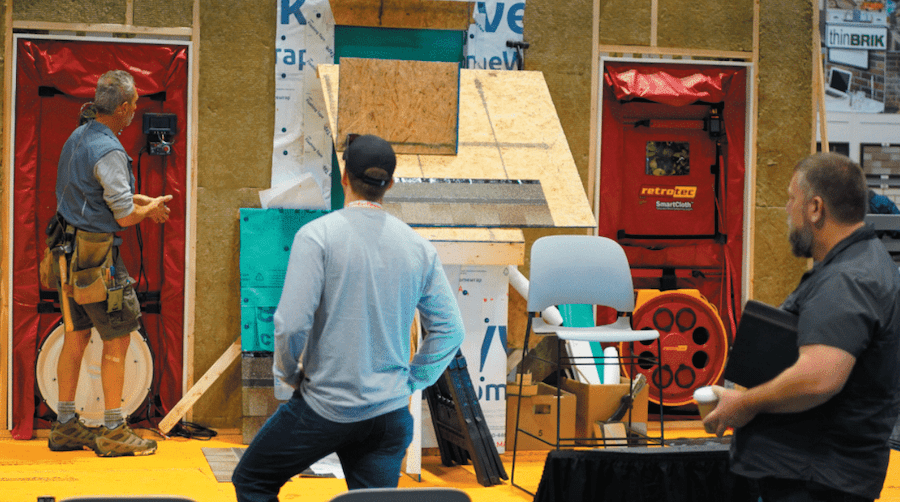 Construction demonstration at the International Builders' Show