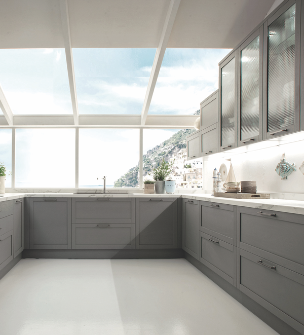 Lineadecor Arya flat panel kitchen cabinets