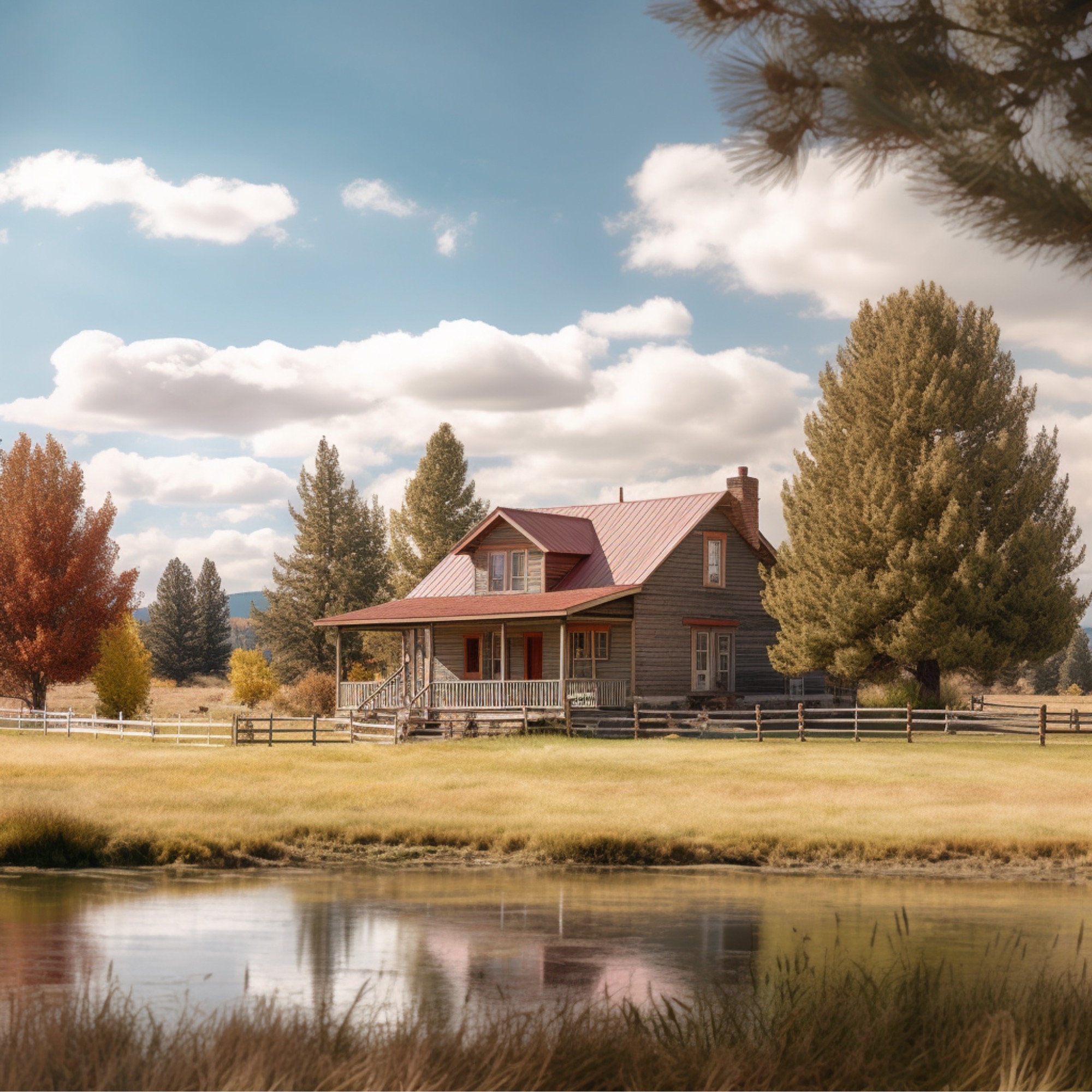 AI generated typical home in Montana