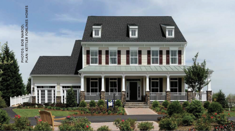 front elevation of the Montgomery model at Brightwell Crossing