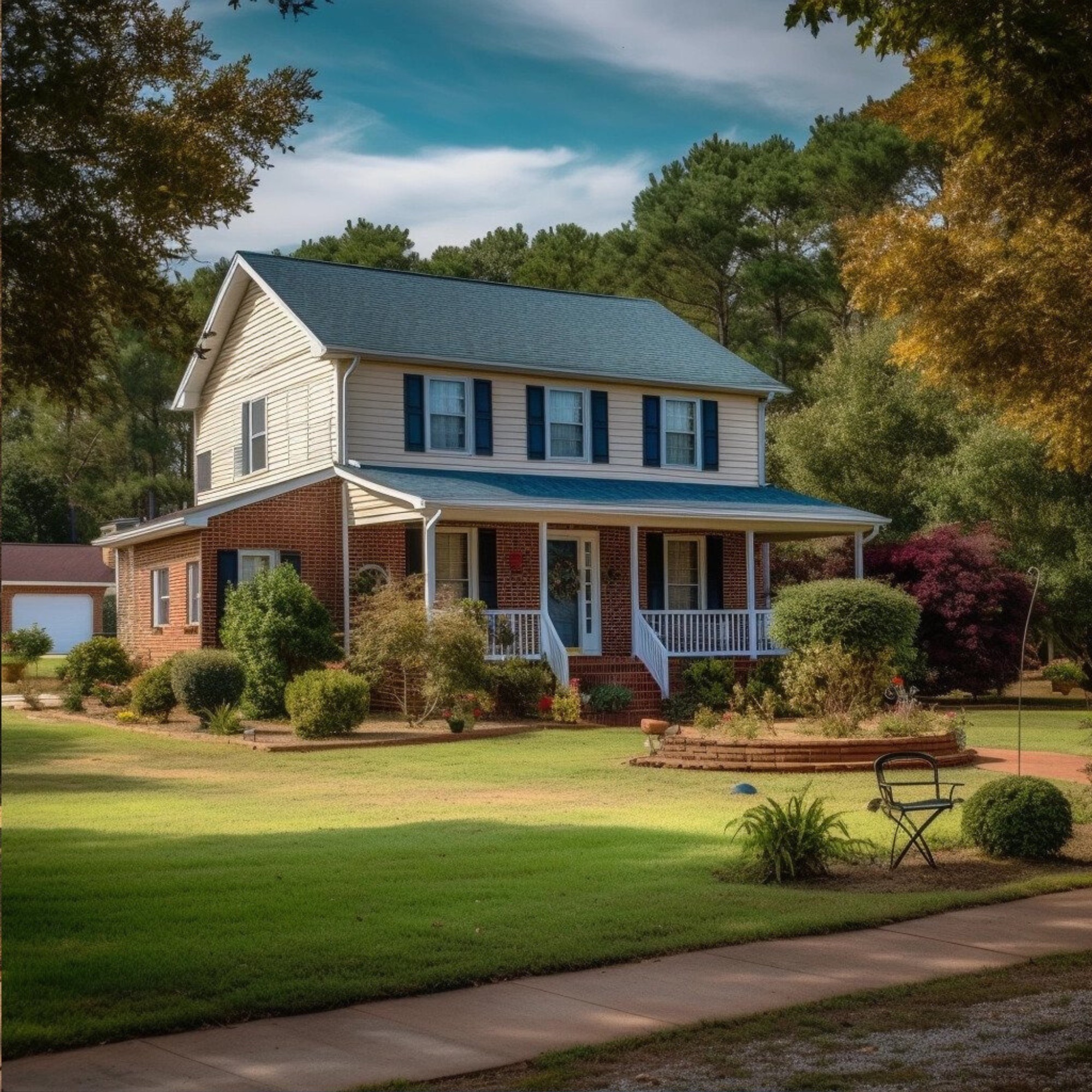 AI generated typical home in North Carolina