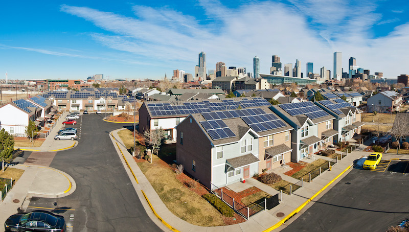 North Lincoln solar homes in Denver