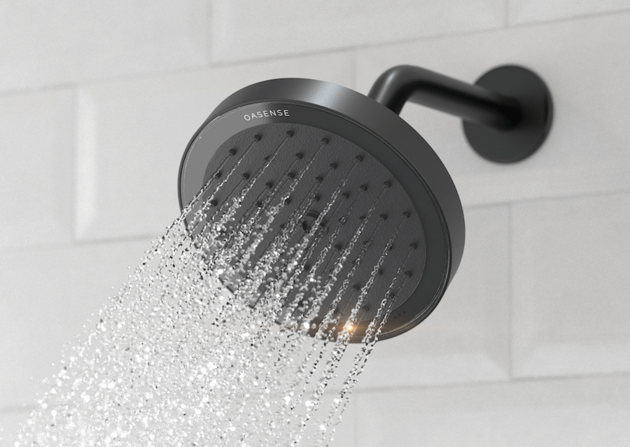 Oasense Reva smart showerhead helps to save water