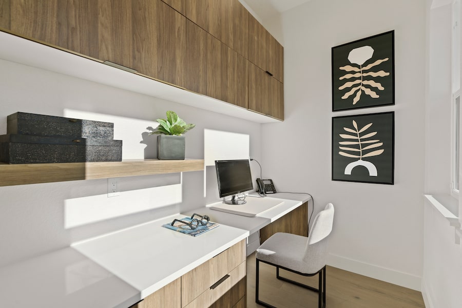 Trumark Homes' home design of Festival at RainDance includes a home office
