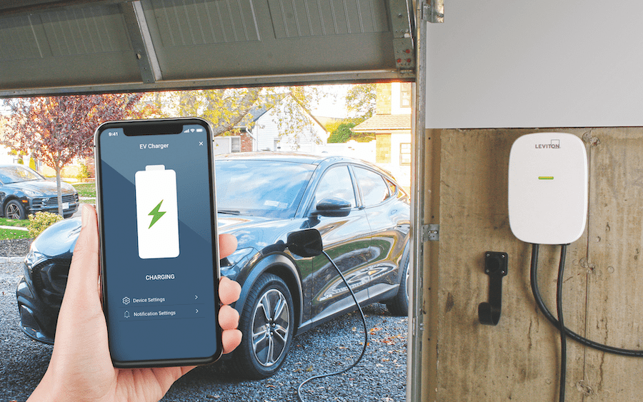 Leviton EV Series Charging Station with My Leviton app compatibility wins in the 6th annual MVP Awards