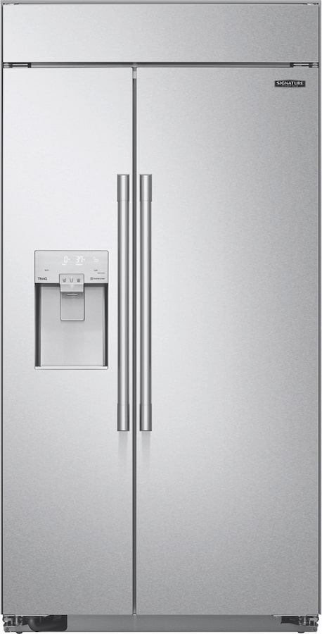 Signature Kitchen Suite side-by-side refrigerator