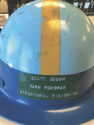 Scott Sedam steel mill hard hat