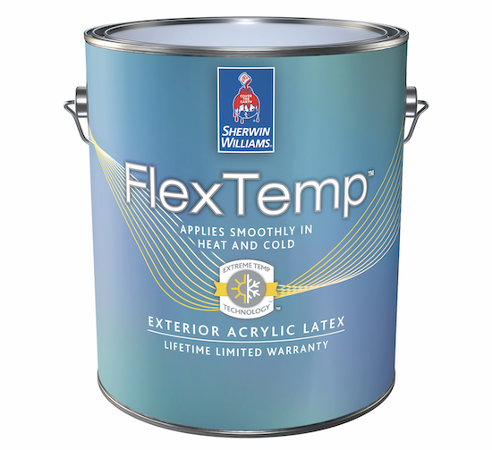 Sherwin-Williams FlexTemp exterior acrylic latex paint