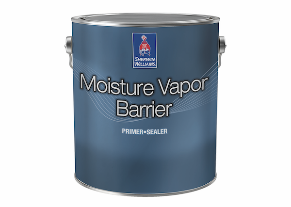 can of Sherwin-Williams moisture vapor barrier interior latex paint