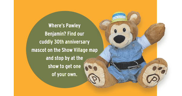 Show Village at IBS 2024 search for Pawley Benjamin, Pro Builder's mascot