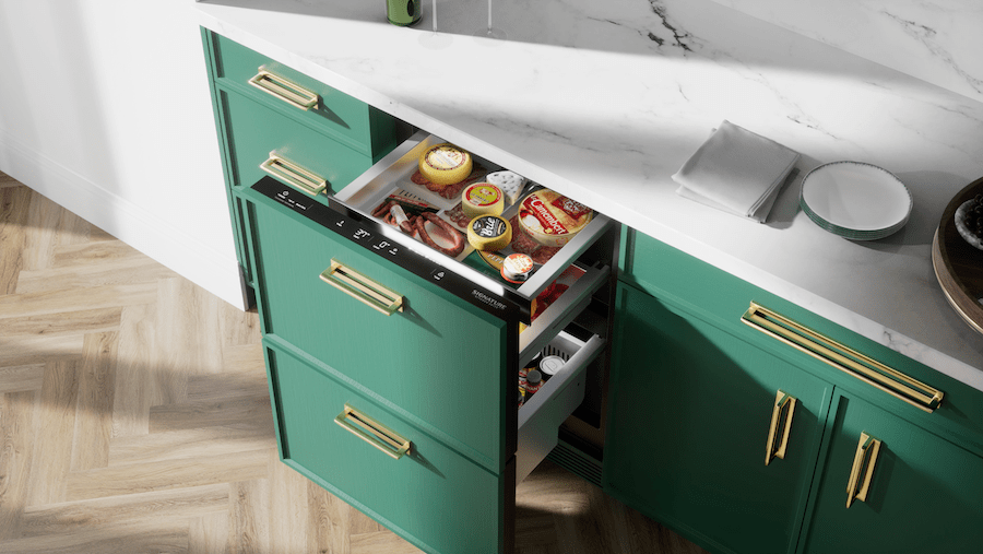 Dual drawer refrigerator