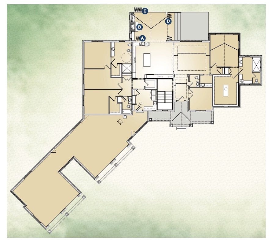 TK Design Private Residence floor plan