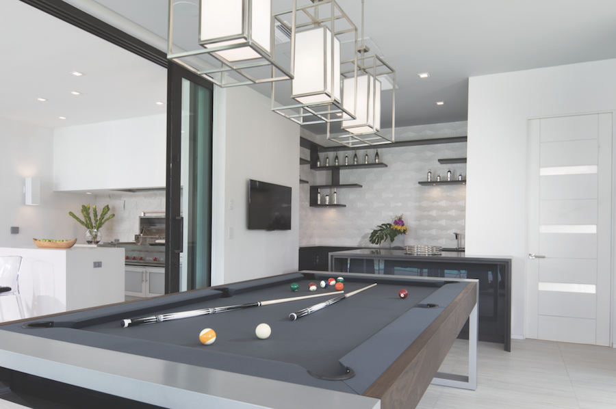 Pool table in the game room of The New American Home 2017