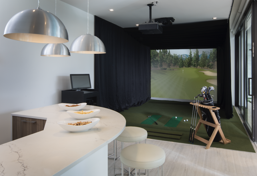 The New American Home 2017 golf simulator