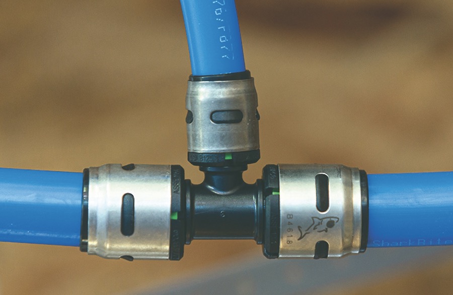 The New American Home 2021 uses SharBite EvoPEX push-to-connect fittings