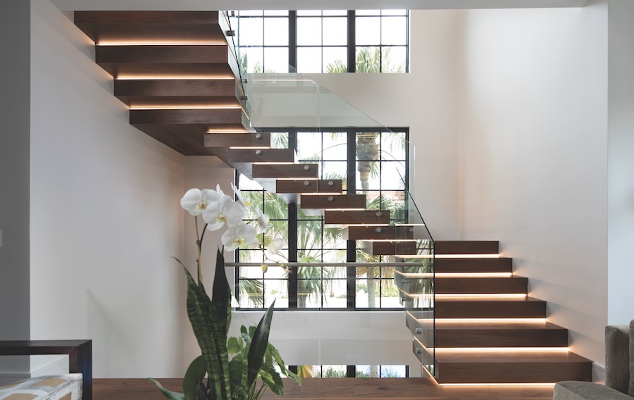 Feature staircase in The New American Home 2021