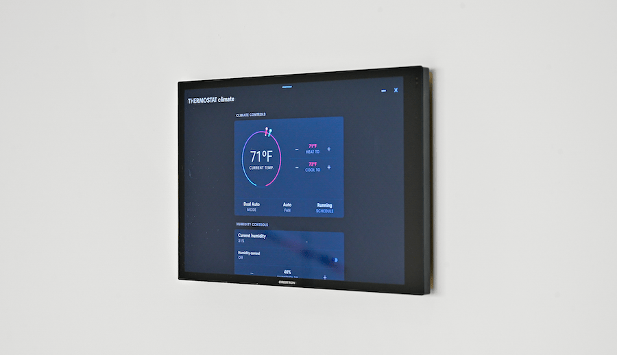 Thermostat in The New American Home 2023 ensures indoor comfort for occupants