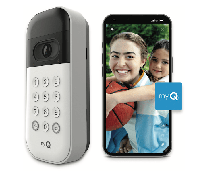 LiftMaster products used in The New American Home 2024 include the myQ Smart Garage Video Keypad.
