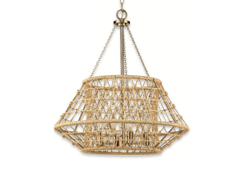 Progress Lighting products used in The New American Home 2024 include the Laila Chandelier.