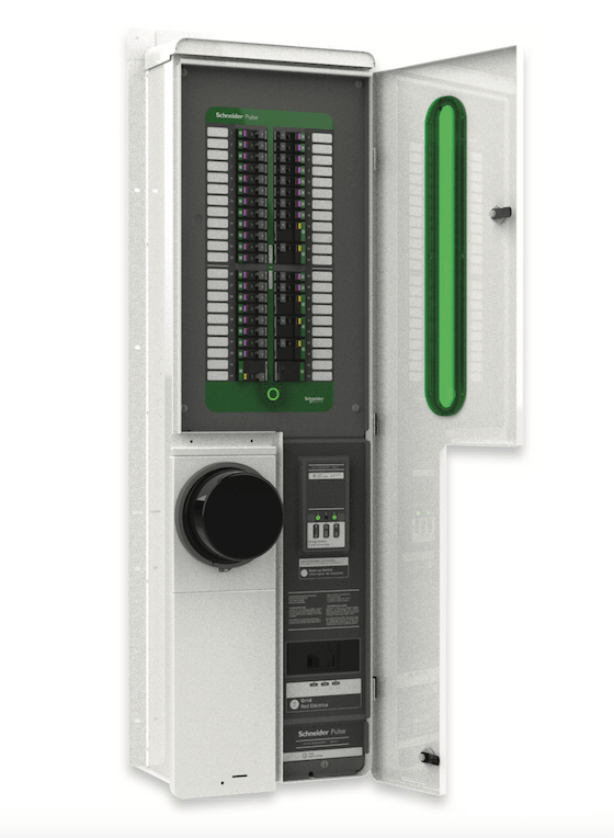 Schneider Electric products used in The New American Home 2024 include the Pulse Smart Electrical Panel.