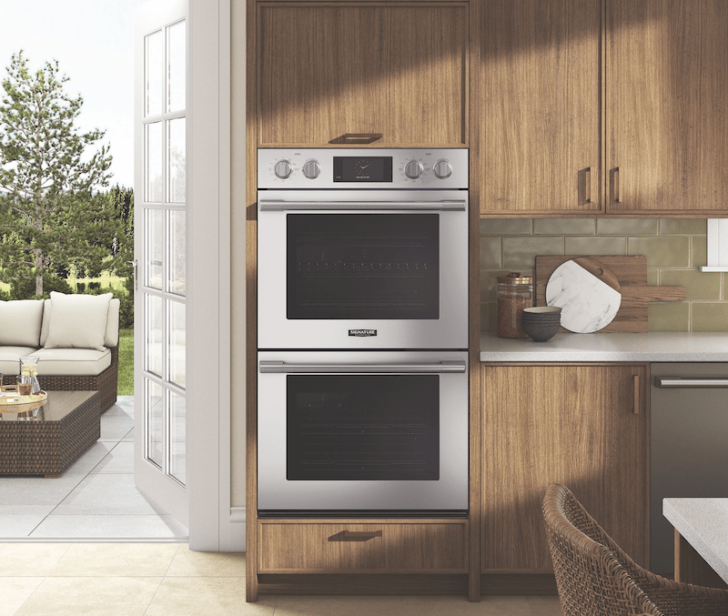 Signature Kitchen Suite's Double Wall Oven With Smart-Combi, one of the building products used in The New American Home 2024.