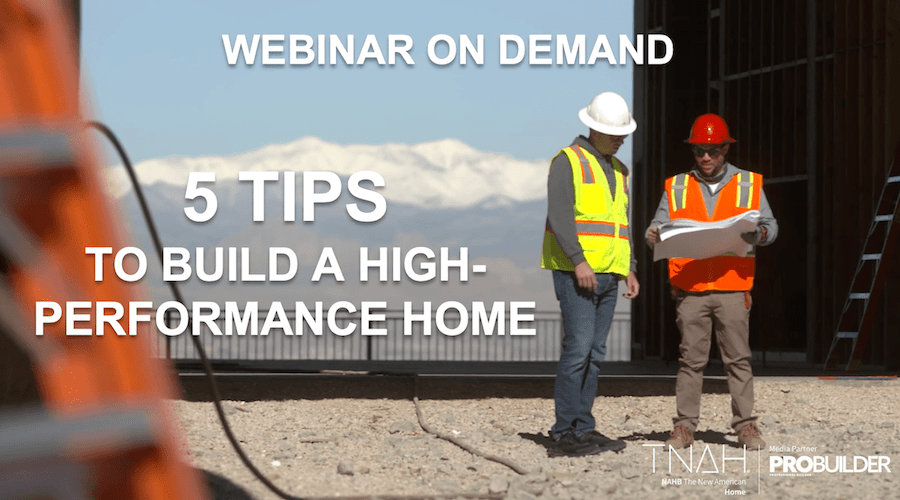 Webinar promo for TNAH 2024 5 steps to achieving a high-performance home