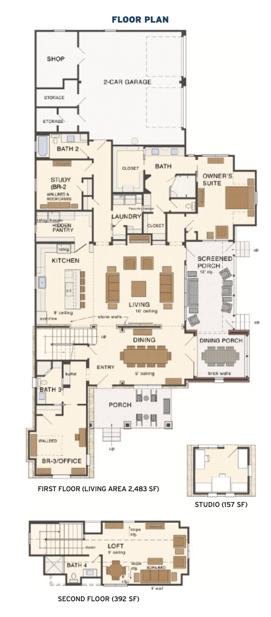 Floor plan for Larry Garnett's Texas home