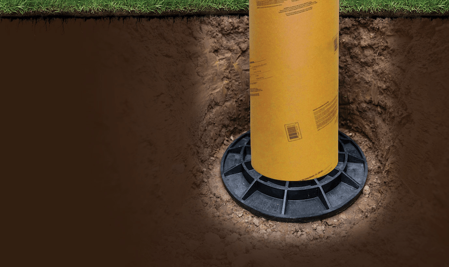 FootingPad below-grade post foundations are a Pro Builder 2022 Top 100 product