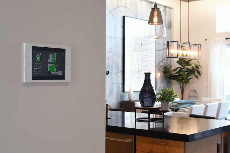 Touchscreen home automation wall mounted control