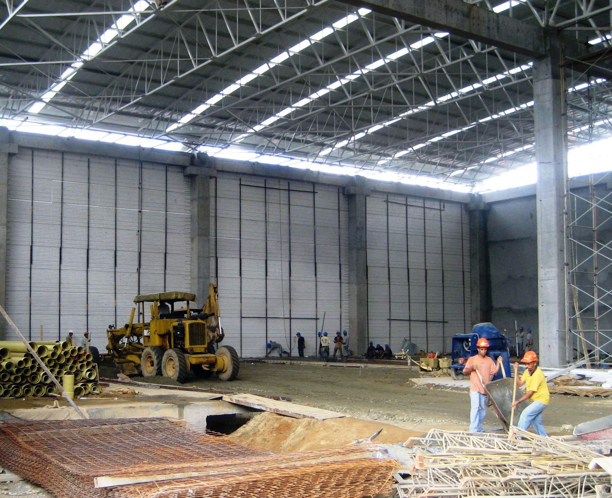 Warehouse building using SCIP building system