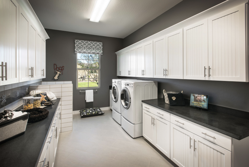 First- or second-floor laundries are becoming increasingly popular with homebuyers.