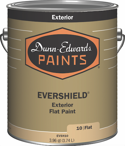 can of low-VOC Dunn-Edwards acrylic paint