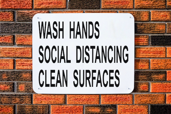 Sign wash hands