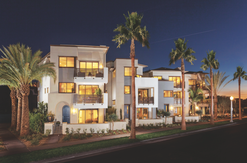 exterior of single-family detached homes at Woodson in Playa Vista, Calif.